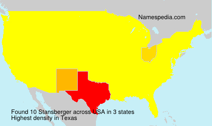 Surname Stansberger in USA