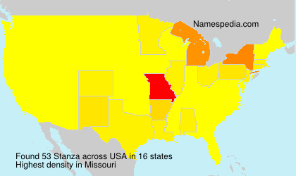 Surname Stanza in USA Surname Stanza in USA