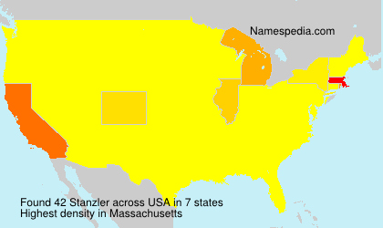Surname Stanzler in USA