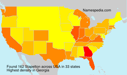 Surname Stapelton in USA
