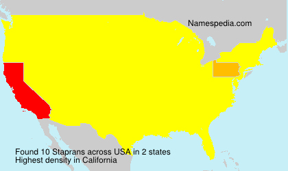 Surname Staprans in USA Surname Staprans in USA