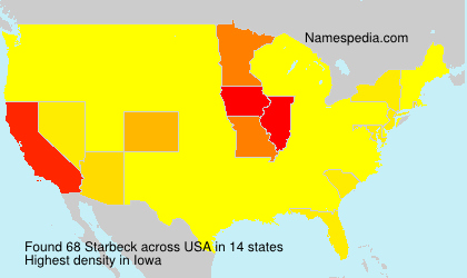 Surname Starbeck in USA Surname Starbeck in USA