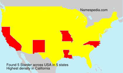 Surname Starder in USA Surname Starder in USA