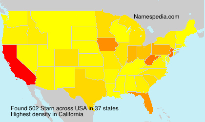 Surname Starn in USA Surname Starn in USA