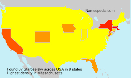 Surname Staroselsky in USA Surname Staroselsky in USA