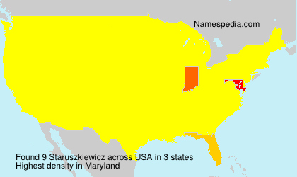 Surname Staruszkiewicz in USA Surname Staruszkiewicz in USA