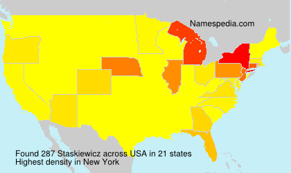 Surname Staskiewicz in USA Surname Staskiewicz in USA