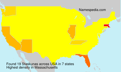 Surname Staskunas in USA Surname Staskunas in USA