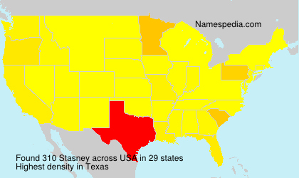 Surname Stasney in USA