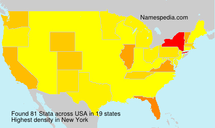 Surname Stata in USA Surname Stata in USA