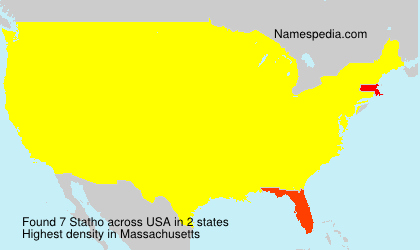 Surname Statho in USA Surname Statho in USA