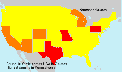 Surname Static in USA Surname Static in USA