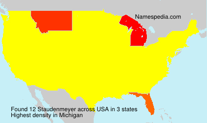 Surname Staudenmeyer in USA Surname Staudenmeyer in USA