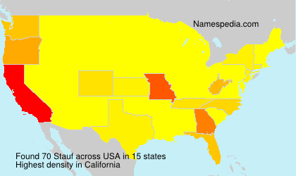 Surname Stauf in USA Surname Stauf in USA