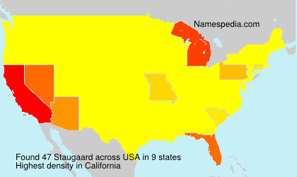 Surname Staugaard in USA Surname Staugaard in USA