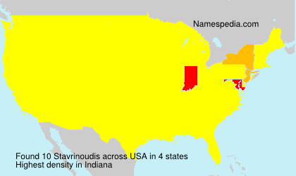 Surname Stavrinoudis in USA Surname Stavrinoudis in USA