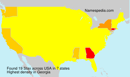 Surname Stax in USA Surname Stax in USA