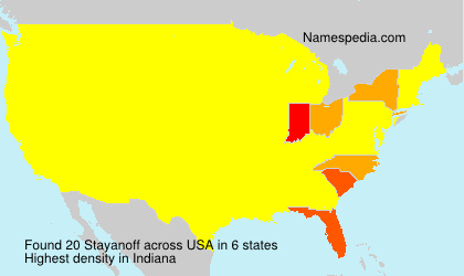 Surname Stayanoff in USA Surname Stayanoff in USA