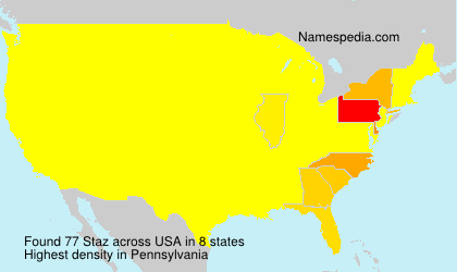 Surname Staz in USA Surname Staz in USA