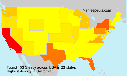 Surname Steacy in USA Surname Steacy in USA