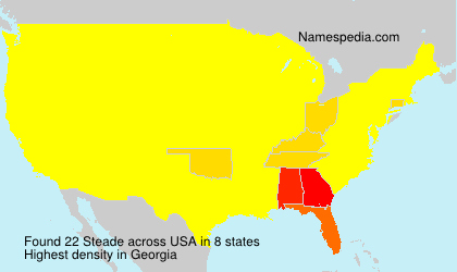 Surname Steade in USA Surname Steade in USA