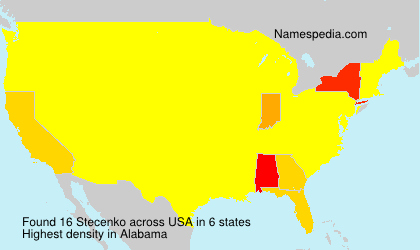 Surname Stecenko in USA Surname Stecenko in USA