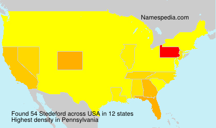 Surname Stedeford in USA Surname Stedeford in USA