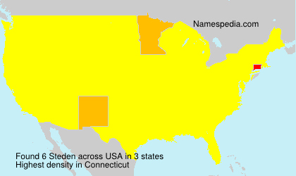 Surname Steden in USA