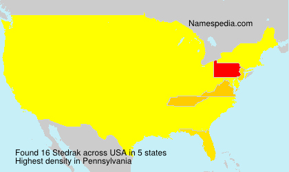 Surname Stedrak in USA Surname Stedrak in USA