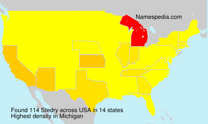 Surname Stedry in USA Surname Stedry in USA