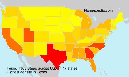 Surname Steed in USA Surname Steed in USA