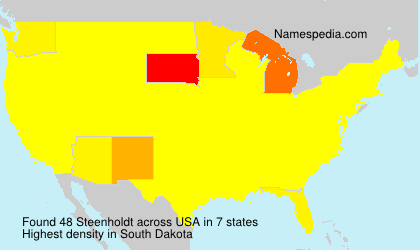 Surname Steenholdt in USA