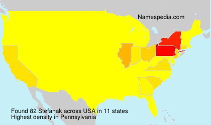 Surname Stefanak in USA Surname Stefanak in USA