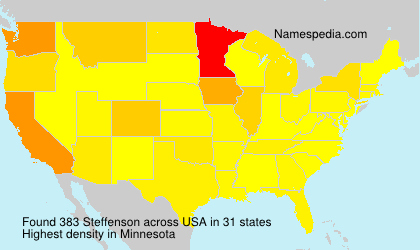 Surname Steffenson in USA Surname Steffenson in USA