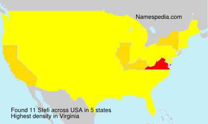 Surname Stefi in USA Surname Stefi in USA