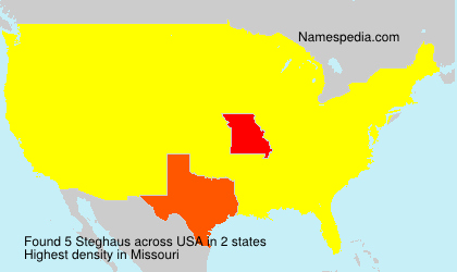 Surname Steghaus in USA