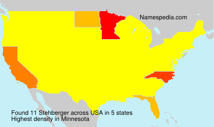Surname Stehberger in USA Surname Stehberger in USA