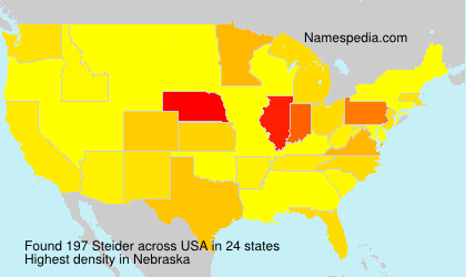 Surname Steider in USA Surname Steider in USA