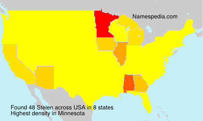 Surname Steien in USA Surname Steien in USA