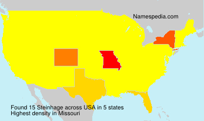 Surname Steinhage in USA Surname Steinhage in USA