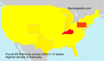 Surname Steinrock in USA Surname Steinrock in USA