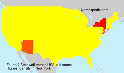 Surname Steinwolf in USA