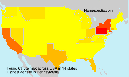 Surname Stelmak in USA