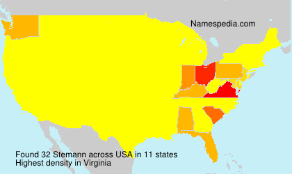 Surname Stemann in USA Surname Stemann in USA