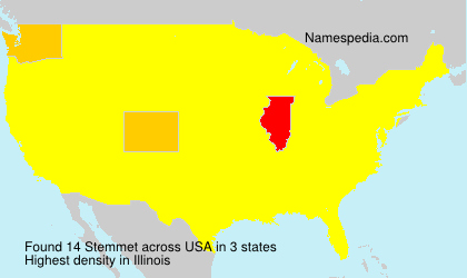 Surname Stemmet in USA Surname Stemmet in USA