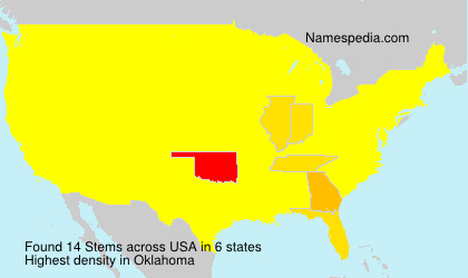Surname Stems in USA Surname Stems in USA