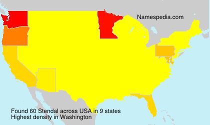 Surname Stendal in USA Surname Stendal in USA