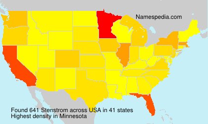 Surname Stenstrom in USA Surname Stenstrom in USA