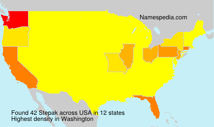 Surname Stepak in USA