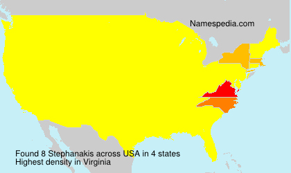 Surname Stephanakis in USA Surname Stephanakis in USA